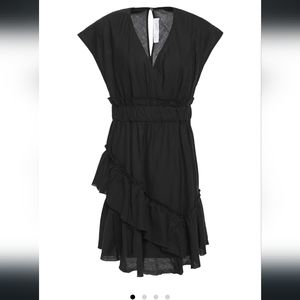 NWT IRO Billow ruffled linen and cotton-blend mini dress FR 34 = US 2
